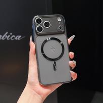 Magnetic Ring Clear Phone Case For Honor 200 400 Smart Pro 600 Magic 8 7 LIte X5C Plus X6C X6B X6D X7C X7D X8D X9D X9C 5G Cover Honor X8d oranžinė
