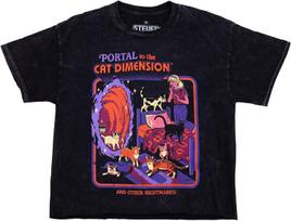 Portal to the Cat Dimension and Other Nightmares T-shirt XXXL blue