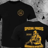 2026 Summer New Special Forces Underwater Combat Diver Pattern Print Military Fans Wear For Unisex And Unisex S gray