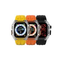 Haendihaendeu Handywatch Air Apple Watch Full Cover Case For Apple Watch Ultra 49Mm Yellow/Free