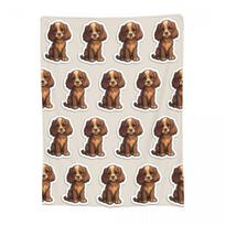 Funny Cool Cocker Spaniel Dog Animal Blanket Soft Warm Flannel Throw Blanket Cover for Bed Living room Picnic Travel Home Sofa 75x100cm (30x40inch) brown