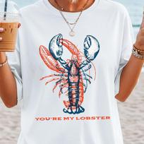 You’re My Lobster Shirt and kids tshirt | Unisex Lobster Love Tee | Coastal Couple Gift | Boyfriend Girlfriend Anniversary Gift | Comfort Colors® 3XL white