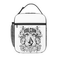 V-Volcom logotipas izoliuotas pietų krepšys vaikams mokyklai šaltkrepšis terminis maisto dėžutė krepšys nepralaidūs maisto dėžutės konteineris One Size black