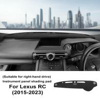 Flannel Car Dashboard Cover For Lexus RC 2015-2025 Dash Mat Board Pad Carpet Dashmat Anti-UV Mats Auto Interior Accessories LHD / Flannel gray