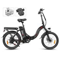 Samebike CY20 250W Folding E-Bike – 20  City Ebike, Dual Suspension, 36V Removable Battery, Shimano 7-Speed, Disc Brakes & LCD Display juoda