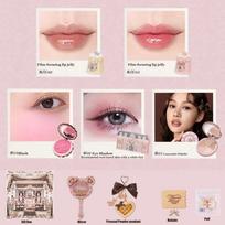Flower Knows SWEETIE BEAR Makeup Box Gift Set All In One Perfume Shimmer Eye Shadow Palette Blush Lip Jelly Box 10 PCS gray