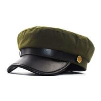 Vyriška ir moteriška kepuraitė Vintage Beret Cap Plokščia viršaus Patogus kvėpuojantis kepuraitė One Size armijos žalia spalva