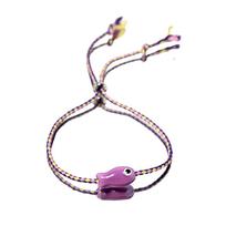 Vibranting Ceramic Fish Charm Bracelet Bohemian Inspire Wrist Anklet Jewelry for Women Portable Sturdy Designs 11 gray