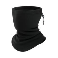 Fleece Kaklaskarė Šalikas Vienspalvis Reguliuojamas Raištelis Šiltas Poliarinis Vilnas Jojimo Veido Apsauga Šalikas Šaltam Orui 25*30cm juoda