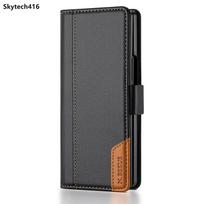 For Samsung Galaxy Z Fold 3 4 5 6 7 Leather Case Flip High Quality Card Slot Bracket Wallet Cover Casing Samsung Z Fold3 juoda