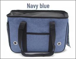 Portable Pet Travel Bag with Curtain for Dogs & Cats S - 39*17*27cm, up to 5 jin black