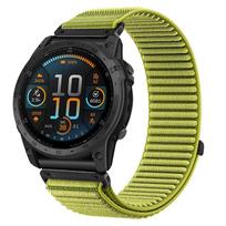 22mm 26mm Nylon Band for Garmin Watch Tactix 8 51mm Fenix 8 7X Pro Instinct 3 50mm Quick Fit Loop Strap for Garmin Fenix 8 47mm 26mm žalia
