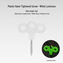 Luminous Outdoor Tent Stakes with Windproof Rope Fixing Buckle and Stainless Steel Threaded Ground Stakes. gray