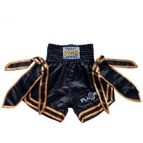 Fluory Muay Thai Shorts Solid Boxing Training Shorts Men's Boxing Clothing Women Free Fight Shorts with Ribbon XS juoda