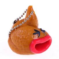 3 vnt. Naujoviški Juokingi Dovanų Įtaisai, Kaku Keychain, Išdaigų Spaudžiamas Liežuvis, Gudrus Streso Malšinimas, Relaksaciniai Žaislai, Kaku Spaudymo Linksmas Žaislas brown