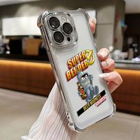 F-Futurama Funny B-Bender Plating Phone Case For Samsung A37 A57 A07 A36 A16 A06 A35 A55 A25 A26 A05s A15 A54 A34 A24 A14 A05 Samsung A32 5G gray