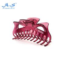 AS Accessories Korean Style Candy Color Hair Clips for Women - Large & Medium Claw Clips for Ponytail & Bun Hairstyles pink