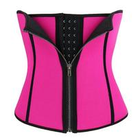 Waist Trainer Corset for Women Adjustable Waist Cincher with Zipper and Hook Closure for Workout and Body Shaping Support S raudona