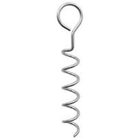 Spiral Ground Anchor High Durability Rust-proof Metal Tent Trampoline Ground Stake Spiral Anchor Parts Tent Supplies Size#A gray