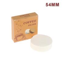 100Pcs Coffee Filter Paper Espresso Paper Filters 54/56/60/62/64/68mm Puck Screen for Portafilter Machine (White,54mm) balta