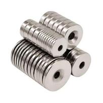 20mm Neodymium Magnet Sheet, N35-N52, High Strength, Adhesive Backing D20*3 Counterbore