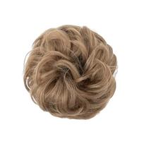 Bun Hairpiece for Women - Wavy Bun & Thick Hair , Hair Styling Tool for Bun, Updo, and brown