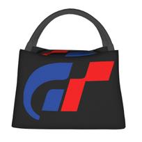 Gran Turismo Logo Insulated Lunch Bag for Women Children Leakproof Food Boxes Thermal Lunch Box Tote One Size black