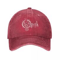Casual Opeths Logo Death Metal Band Baseball Cap Unisex Women Distressed Washed Snapback Hat Vintage music album Outdoor Hats Cap One Size brown