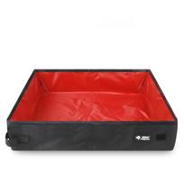 Portable Foldable Waterproof Pet Litter Box, Travel Outdoor Cat Dog Potty Tray, Collapsible Cat Litter Potty For Trip Use 40x30x11cm red