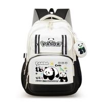 Schoolbag new panda Huahua primary and secondary school students high school students schoolbag cute large capacity high value backpack wholesale rožinė