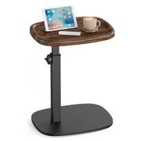 VASAGLE Sofa Side Table, C-Shaped End Table, Bedside Table, for Small Spaces, Adjustable Height, for Living Room, Bedroom, 30 x 40 x 69 cm kaštoninė