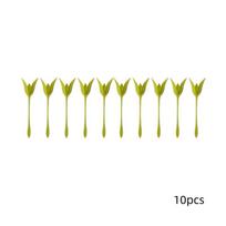 10/20/30pcs Tulip Napkin Flower Holder Long Stem Petal Design Multi Quantity For Wedding Western Dinner Table Party Decor beige