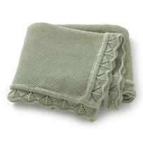 Kūdikio pledai Medvilniniai megzti Naujagimio berniuko mergaitės Lovos patalynė Antklodė 100*80CM Kūdikio vežimėlio Apklotas Super minkštas Madingas Ruffles Apvyniojimas beige