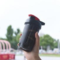 Plastic Bottle 300ml for Protein Shakes and Smoothies One Size juoda