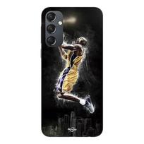 Phone Case - MANIACASE - Samsung Galaxy A54 - Silicone - Black - Basketball Kobe Bryant 24 juoda
