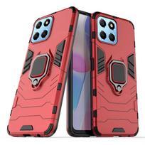 For Honor 70 Lite Case Cover Huawei Honor 70 Lite Capas PC Back Shockproof Armor Ring Magnetic Holder Case Honor 70 Lite Fundas For Honor 70 Lite raudona
