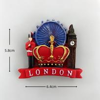 Jungtinės Karalystės šaldytuvo magnetukai Anglijos suvenyrai Londono bokštas Big Benas Karališkosios gvardijos šaldytuvo lipdukai Namų dekoravimas Vestuvinės dovanos blue