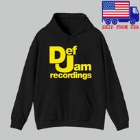 Def Jam Recordings Men#039;s Black Size S to 3XL Unisex T-Shirt L black