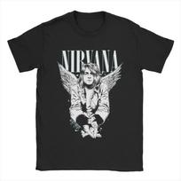 Nirvana Grunge Band Tee Graphic T Shirt Streetwear Vintage Y2K Mens [S-6XL] L white