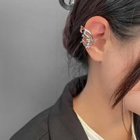 Personality Design Spider Ear Cuff Non-Piercing Earrings Trendy Cool Punk Gothic Metal Unique Ear Clip for Wome Men Jewelry brown