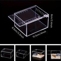 Spider Terrarium Transparent Gecko Breeding Tank Acrylic Snake Enclosure For Lizard Frog Gecko Snail Turtle Observation Breeding gryna