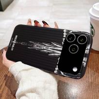 M-MARCELO B-BURLON For iPhone 17 16 15 14 13 12 11 Pro Max Plus Pro Clear Phone Cover Non-Slip Shell iPhone 11 pro black