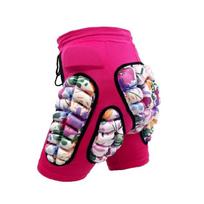 AVIVOR Protective Padded Shorts Snowboard,Skate And Ski Rollerskates,3D Protection For Hip,Butt And Tailbone 120 raudona