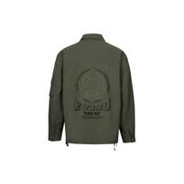 Evisu Buddha Head Seagull Pattern And Logo Jacket Men jackets 2ESHTM4SJ8009LFCT L gray