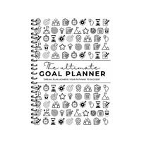 Undated Goal Planner Coil Notebook Planner Notebook, Personal Goal Management And Life Planning Journal, Daily Task And Goal Tracking Tool One Size black