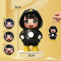 Gugaga Penguin Goo Goo Gaga Penguin Keychain Kawaii Penguin Gifts Pendant Keyring Anime Keychain Key Cap Gifts Anime Gifts black