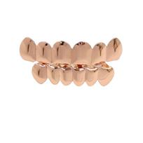 Top Bottom Set Teeth Grillz Durable Halloween Tooth Fashion Dental Grills  Hip Hop Style Style E beige