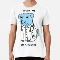 „Dogtor“ marškinėliai nuo S iki 5XL, pagaminti Australijoje/JAV L white