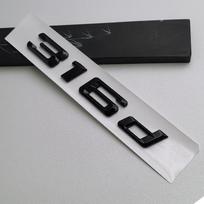 3D ABS Blizgus Juodas Angliškas Raidžių Logotipo Ženklelis Emblema Automobilio Galinės Bagažinės Lipdukas BMW 316d 318d 320d 330d 335d Automobilių Aksesuarai uo2 gray