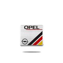 New 3D Aluminum Car Emblem Badge Rear Trunk Sticker For Opel Corsa Astra Insignia Vectra Zafira Meriva Mokka Grandland Vivaro Rj7 white